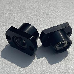 带扣环双轴承简易型轴承座组件BGCBB内径3~50两面切割法兰固定座