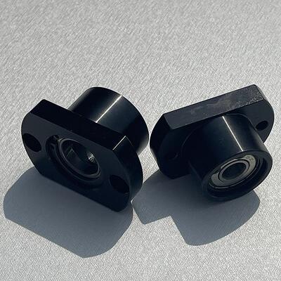 带扣环双轴承简易型轴承座组件BGCBB内径3~50两面切割法兰固定座