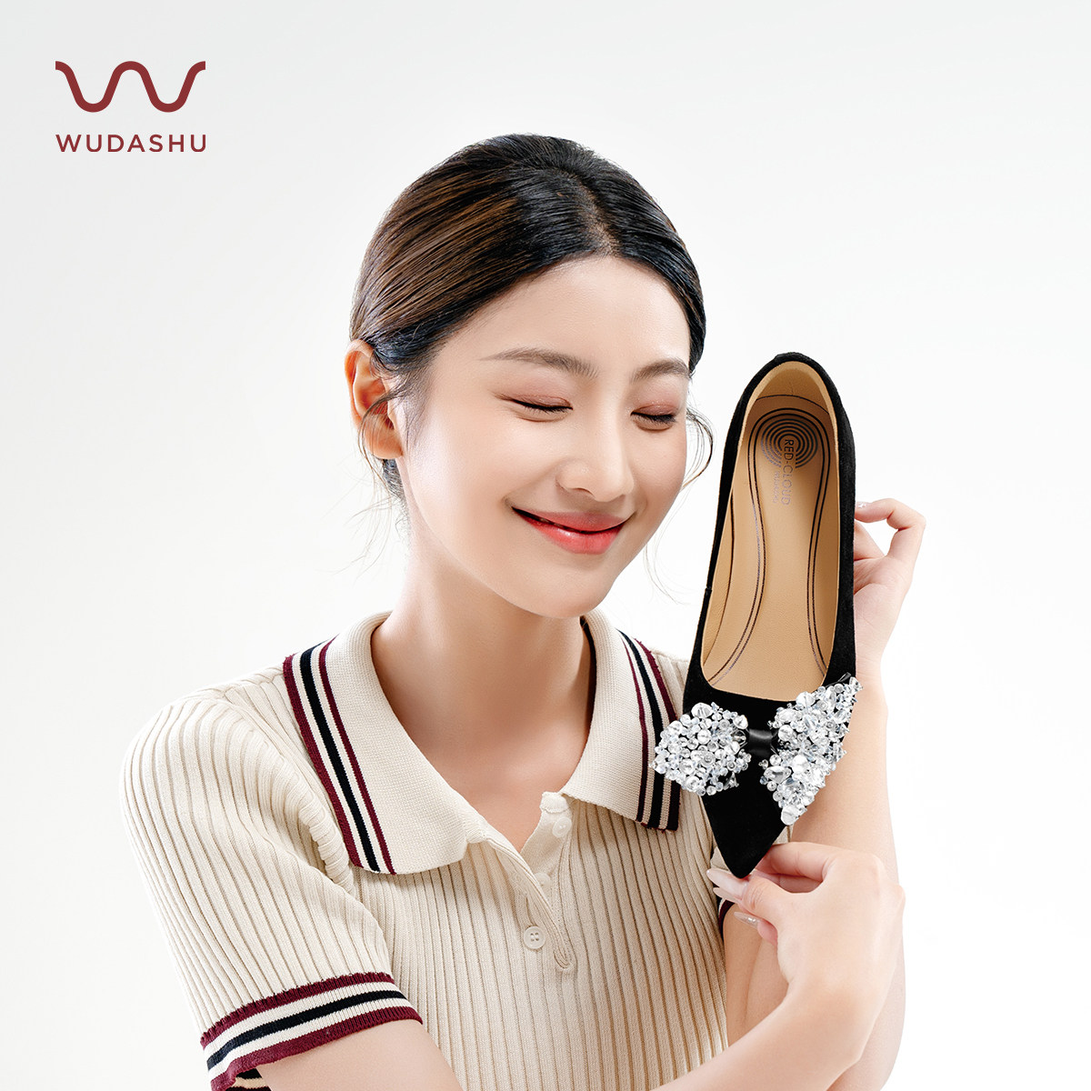 吴大叔红云鞋2025秋冬高跟鞋气垫缓震绝美气质感超软不累脚女单鞋,女鞋,浅口单鞋,淘宝优惠券,粉丝福利购,淘宝优惠卷