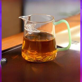 【航旗官方商店】和旗新月公道杯过滤绿茶茶杯卓然耐热玻璃茶壶