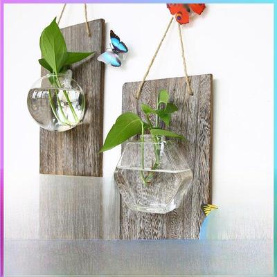 壁挂式花盆壁挂式小清新文艺盆栽水培植物容器装饰壁挂式玻璃花瓶