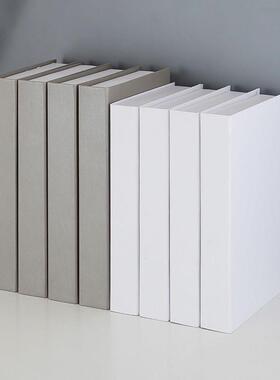 纯色假书装饰品摆件样板房客厅展厅摆设拍照道具模型黑白灰兰黄色