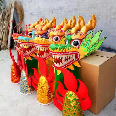 昊一家舞龙舞狮道具龙头龙尾龙杆引龙珠红社火节日庆典表演出用品