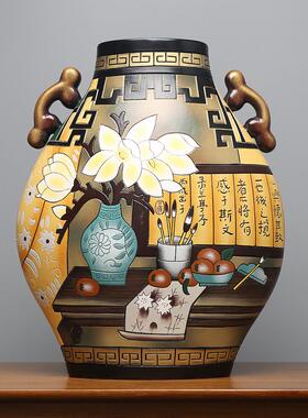 中国陶瓷覆古风格门厅摆件家庭客厅酒柜古架电视柜隔断装饰