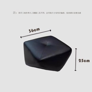凳衣帽间 轻奢皮质八角凳客厅沙发凳创意简约小坐墩家用矮凳换鞋