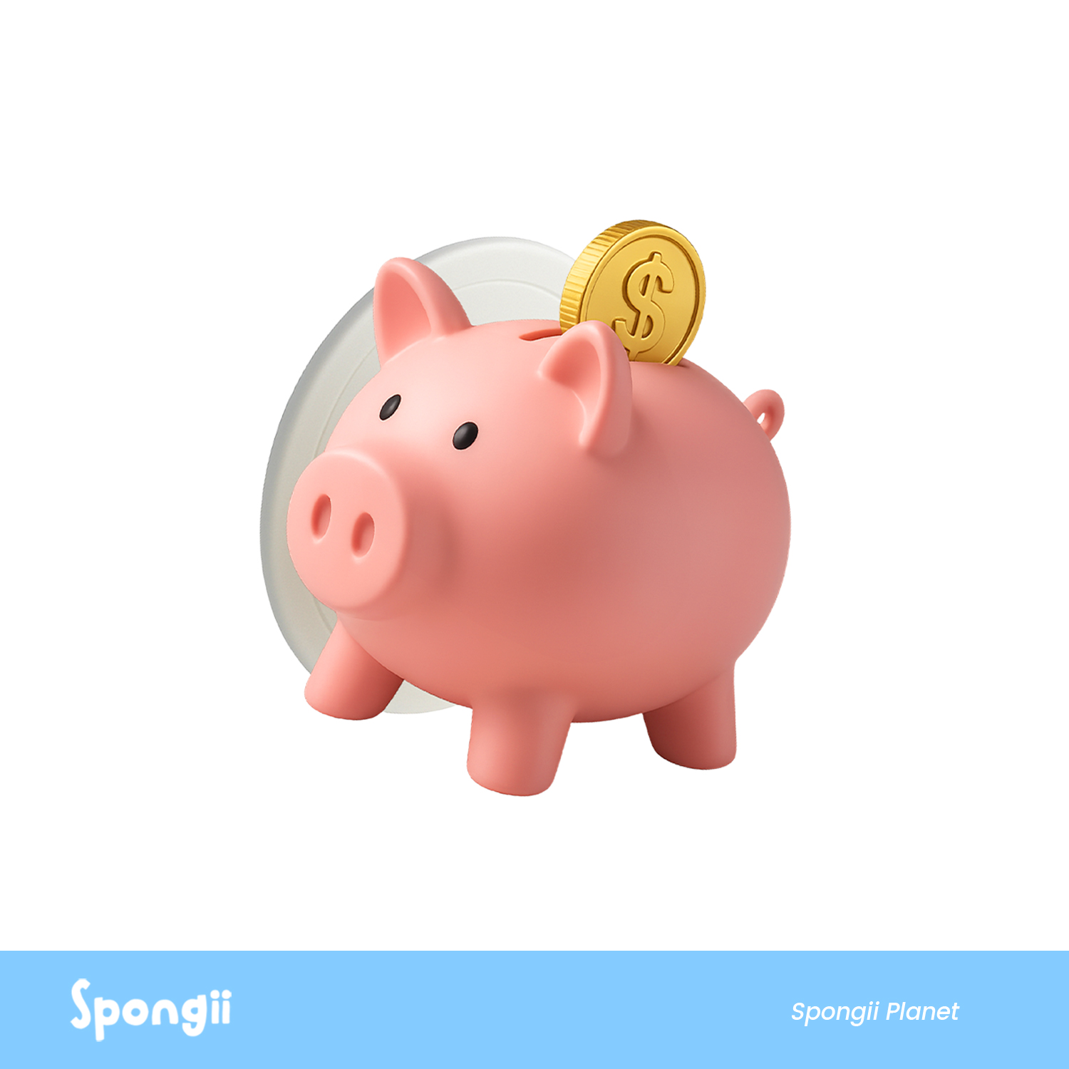 磁吸发财猪猪手机支架