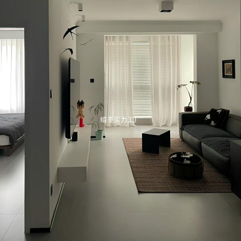 (活动价）现代极简沙发边黑几轻奢感客厅小户型茶几设做计师现色