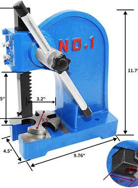 {活动价}工厂直销压力机arborpress手动1T小型台式压床铅蛋轴承热