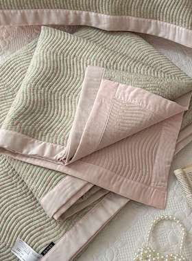 {活动价}CELING双面50S莱赛尔天丝床盖夏被四件套高温砂洗绗缝夹