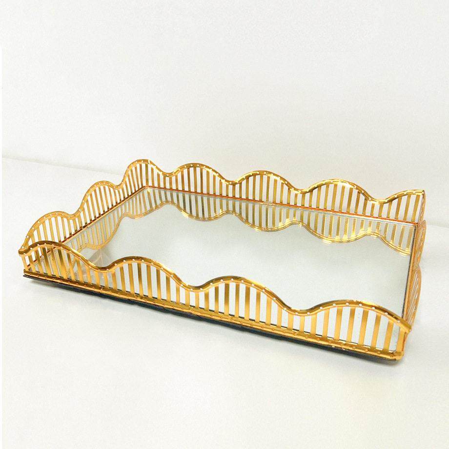 欧式镜面玻璃茶盘轻奢水果托盘家用茶几客厅收纳金属托盘装饰,家居饰品,香薰托盘,淘宝优惠券,粉丝福利购,淘宝优惠卷