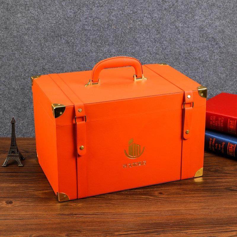 中秋节月饼礼盒创意伴手礼零食红酒礼品盒供应批发翻盖手提包装盒