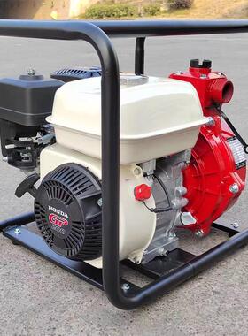 消防高扬程自吸抽水泵风冷款汽油灌溉泵排灌救援抽水机