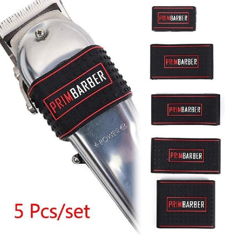 5Pcs/set Trimmer Grip Barber Hair Clipper Grip Rubber Anti
