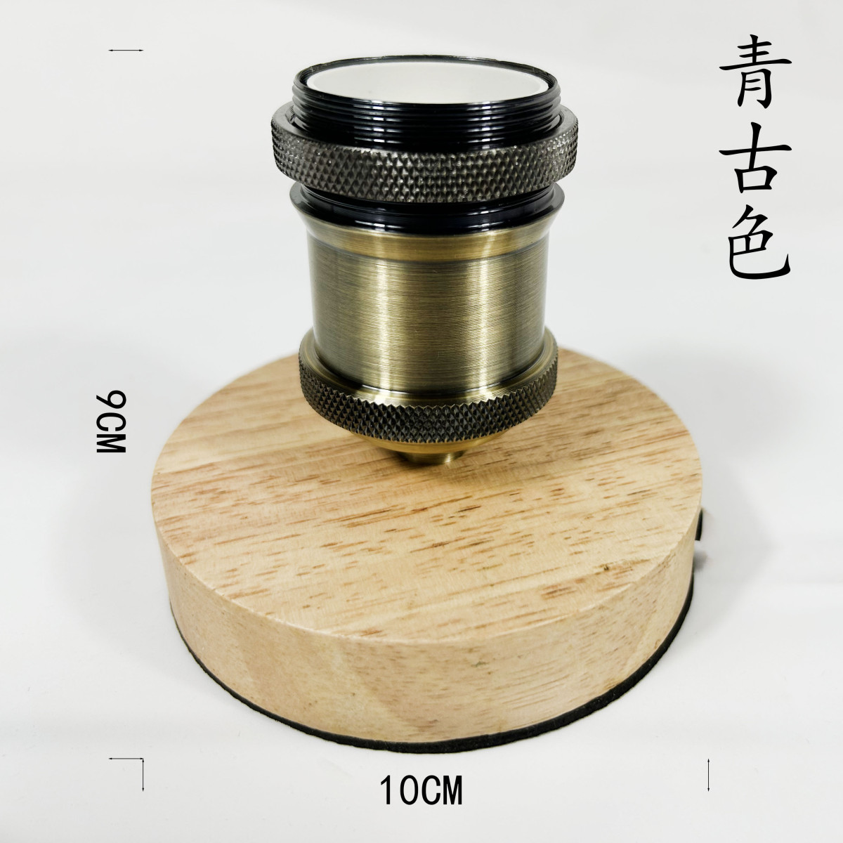 复古工业灯座E27螺口灯头创意实木家用台灯 调光开关木头灯座配件