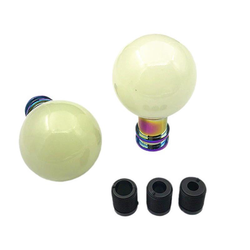 汽车改装排挡头水泡透明夜光水晶圆形波棍炫彩色换档杆手球档把头