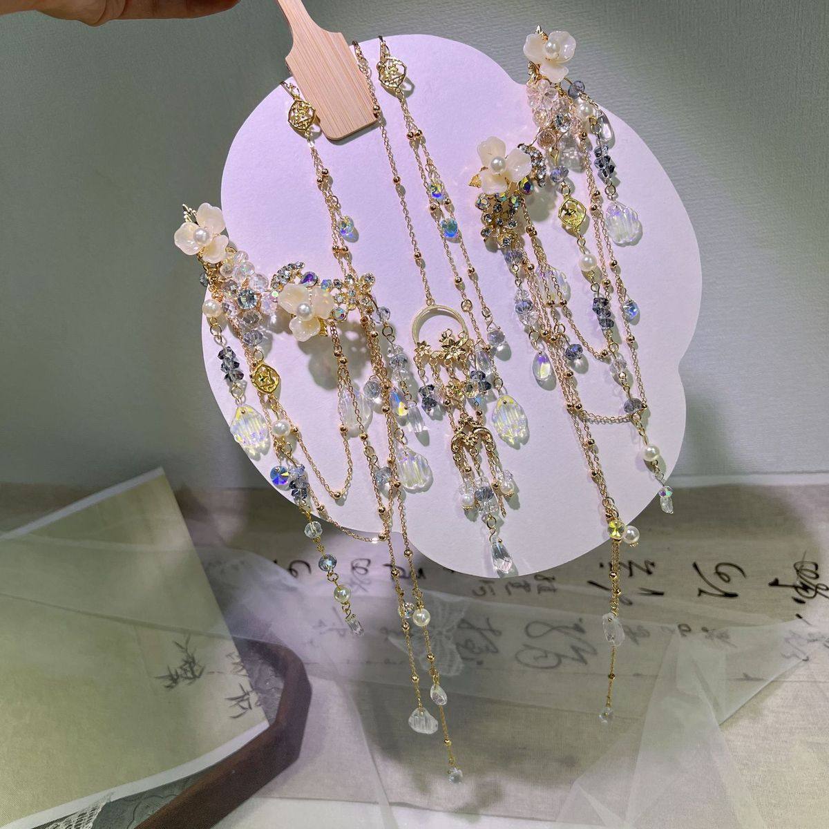 超仙古风额饰流苏头饰面帘眉心汉服坠高发夹古装配饰发饰高颜值,饰品/流行首饰/时尚饰品新,发饰,淘宝优惠券,粉丝福利购,淘宝优惠卷