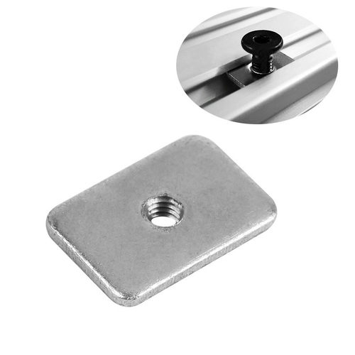 openbuilds CNC Tee Nuts-M5 T型螺母 碳钢镀白锌 3D打印机螺母M5