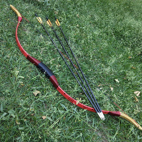 厂家批发儿童户外弓箭玩具 入门青少年反曲弓 射击射箭弓箭
