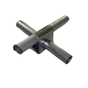 园艺温室大棚配件大棚骨架十字卡扣十字夹板双管卡管夹管管卡