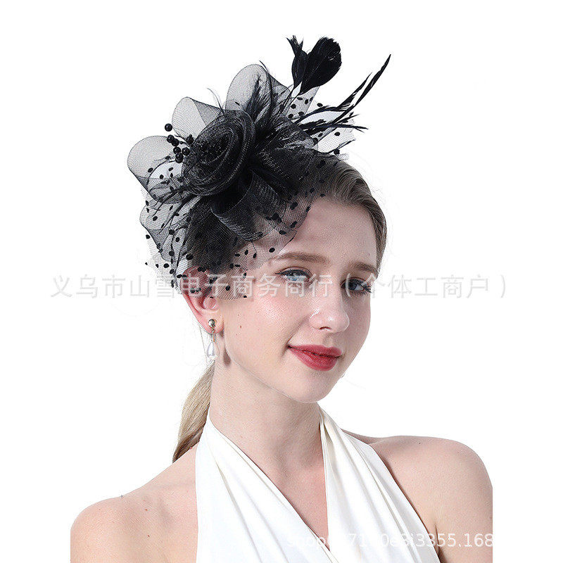 羽毛头饰复古网纱头花羽毛发饰新娘头饰舞蹈年会演出小礼帽发夹,饰品/流行首饰/时尚饰品新,发饰,淘宝优惠券,粉丝福利购,淘宝优惠卷