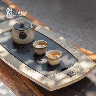 快雪时晴茶礼茶杯茶盘茶壶家用客厅功夫茶具套组 陆宝陶瓷茶具中式