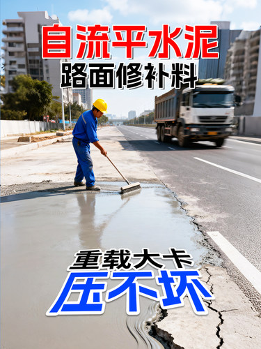 水泥路面高强度修补料裂缝渗水起沙道路快速修补料高强度速凝水泥
