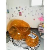 音乐节网红款 时尚 充气透明沙发单人儿童成年便移动户外冲气小沙发