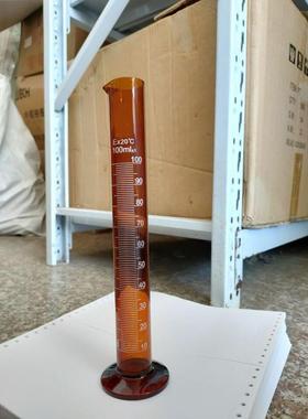 客户订制棕色玻璃量筒高硼硅GG-17料玻璃量筒100ML250ML500ML1L