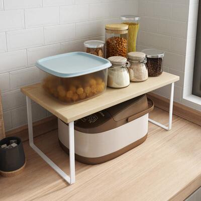 厨房置物架台面桌面橱柜内部分层隔板水壶电器锅具电饭煲收纳架子