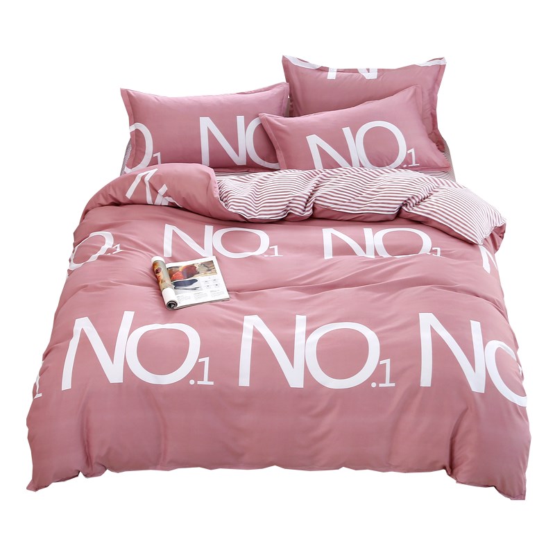 床单单件学生宿舍1.2米单人被单夏季被套枕套2三件套双人两件四件