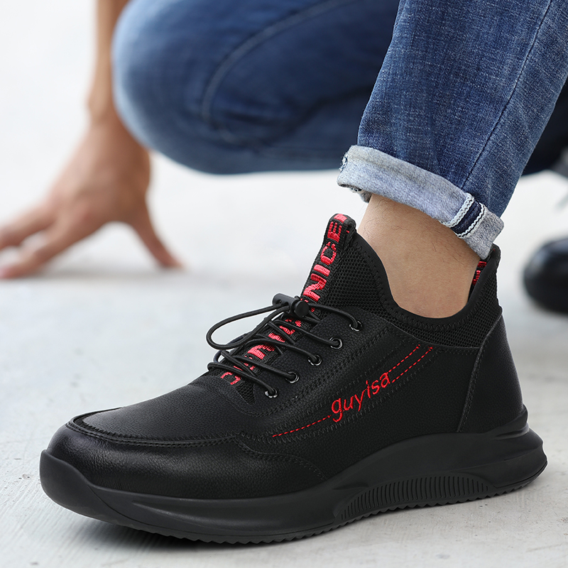 劳保鞋男款冬季防臭轻便软底钢包头防砸防刺穿耐磨工地保暖工作鞋