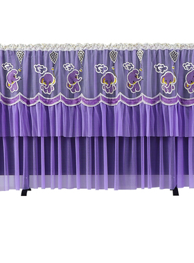 开机不取电视机防尘罩新款液晶电视套蕾丝60657075寸电视盖布