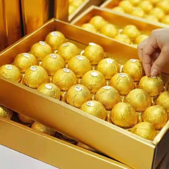 现货土豪金第三代广西融安巧克力脆蜜金柑金桔金蛋礼盒顺丰包邮