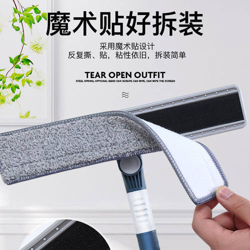 家用擦玻璃神器伸缩杆双面擦窗刷多功能擦窗器高楼清洗窗户工具