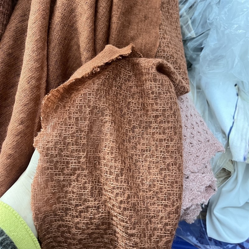 精品羊毛针织面料提花毛织布料手工娃衣DIY摄影背景布围巾披肩