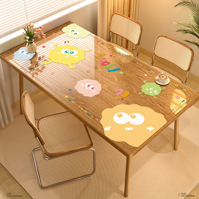 软玻璃透明餐桌垫桌布防水防油免洗桌面垫桌面保护垫2024新款垫子