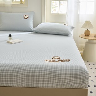 城外刺绣床笠床罩100全棉全包床单床套1.2米床垫套罩2025新款