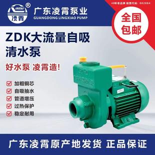 凌霄水泵ZDK家用自吸抽水泵农用灌溉井水大流量自吸泵离心增压泵