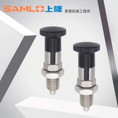 上隆原装旋钮柱塞-细牙螺纹自锁型KPF-M5 6 8 10 12 16-S5