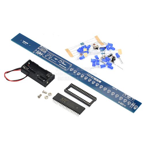 LED摇摇棒套件 AT89S52单片机 电子制作 趣味DIY套件 DIY实训散件