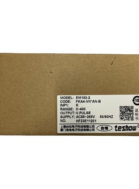 推荐TESHOW台松温控器EM102-2智能表EM102FKA4-MN*AN-A原装正品