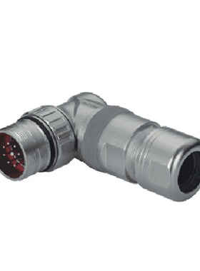 WEIPU威浦M23SJ9TL插座M23-9-12-17-19针公针弯式信号电缆插头