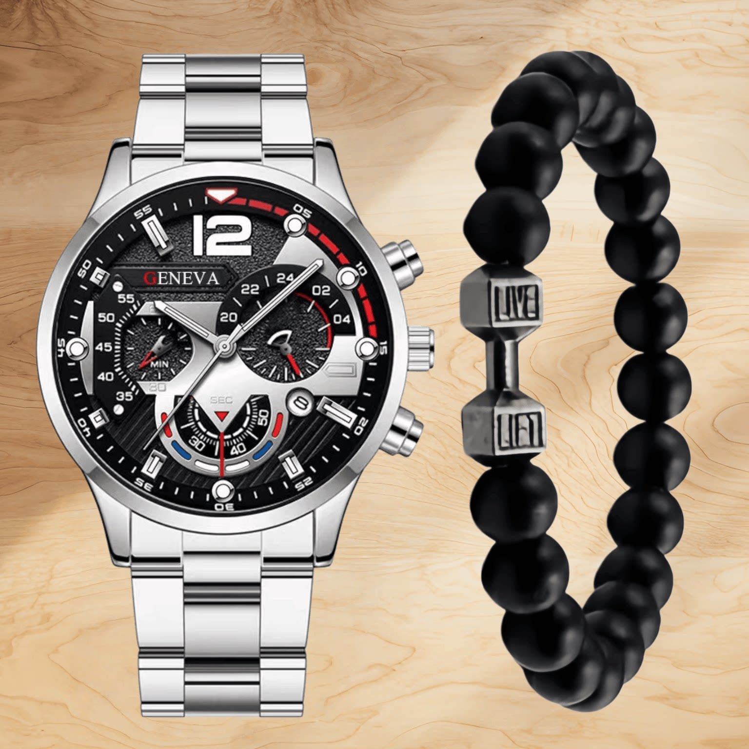 稳重大方帅气男士日历手表商务休闲小众简约男表七夕节送男朋友