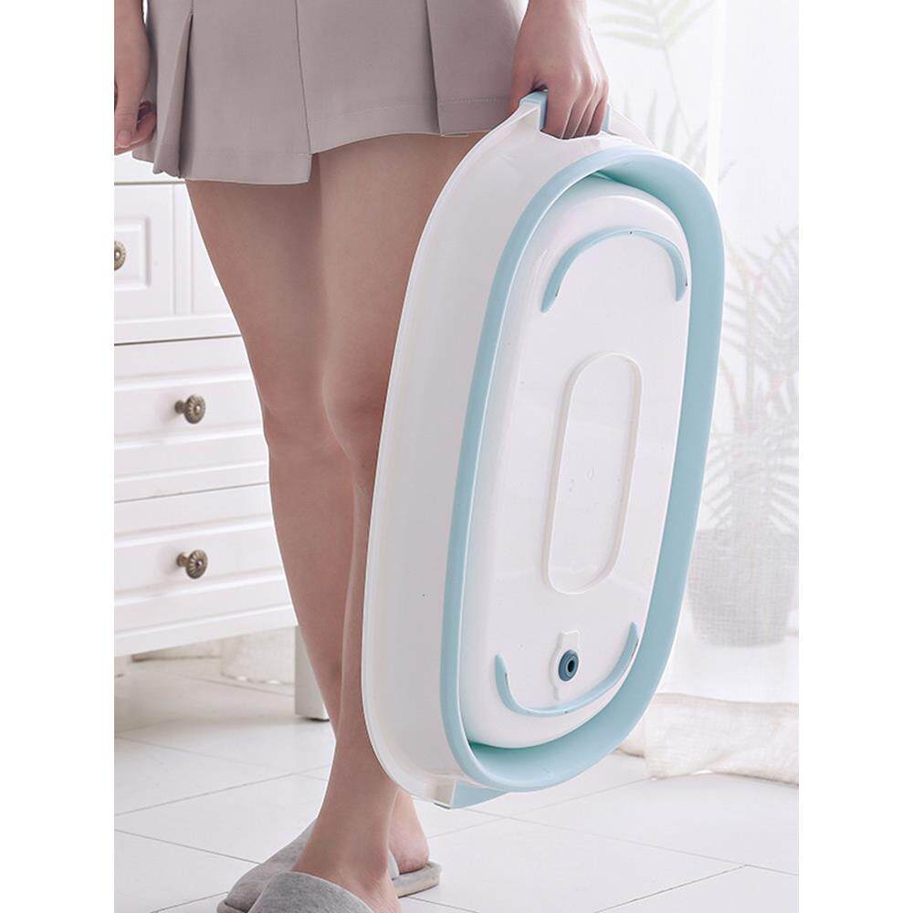 可折叠婴儿洗澡盆特大号加厚加深儿童浴盆宝宝长方形桶洗衣盆家用