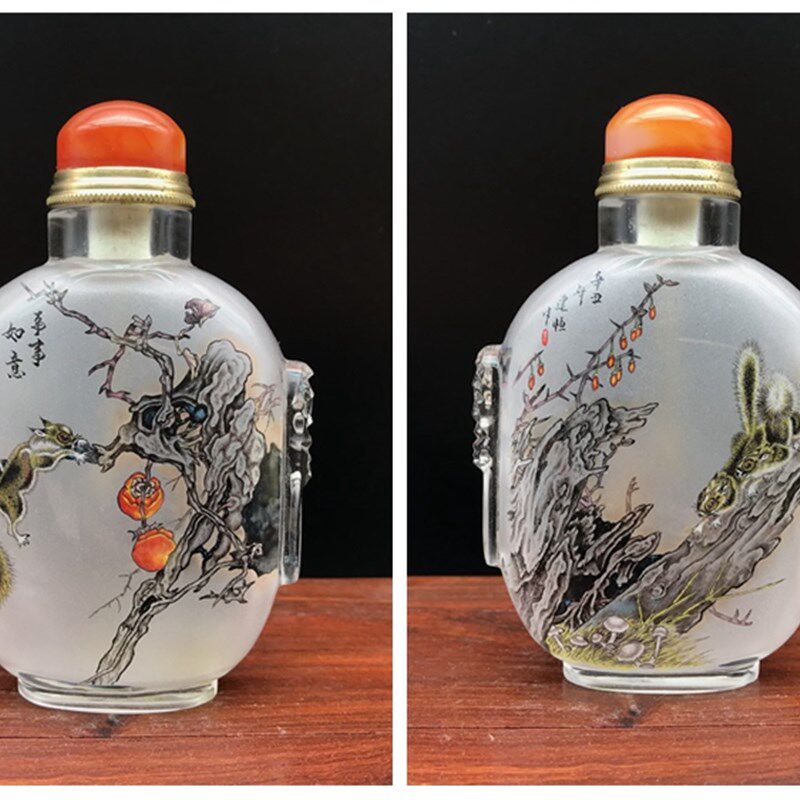 鼻烟壶内画 纯手工 瓶内画 非遗文化 手绘 商务外事工艺礼品