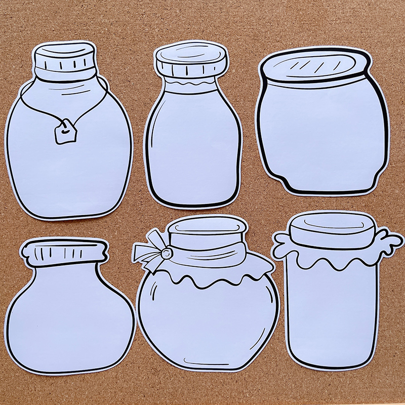 卡通可书写大尺寸漂流瓶对话框文本框公司留言板教室黑板报贴纸