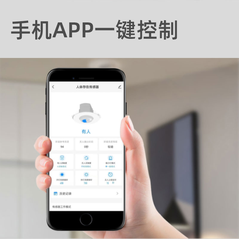 涂鸦精度体存在智能居动感应灯控明暗走灯