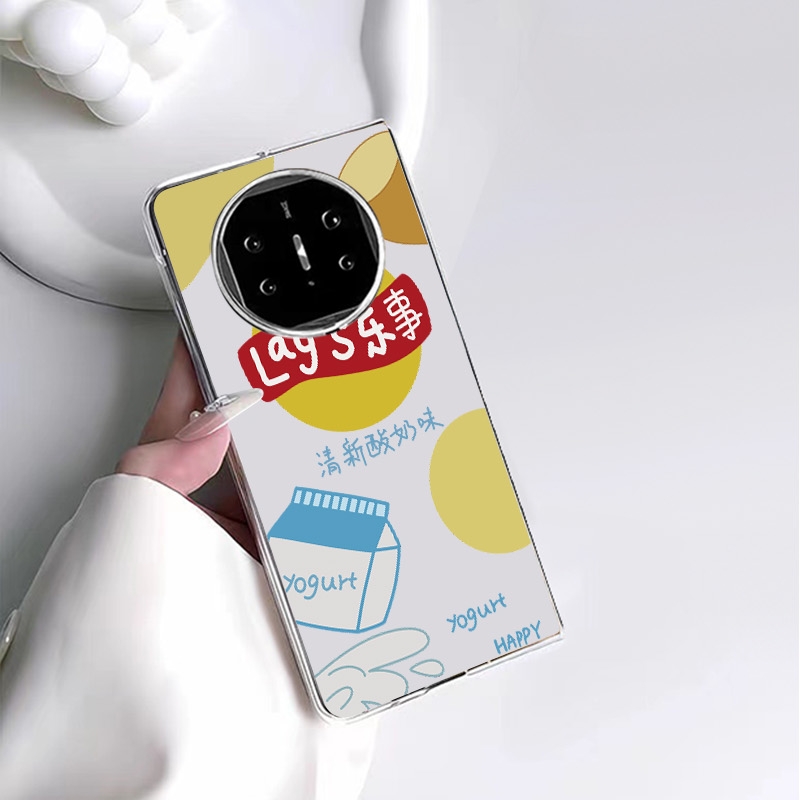 华为折叠屏透明超薄情侣手机壳