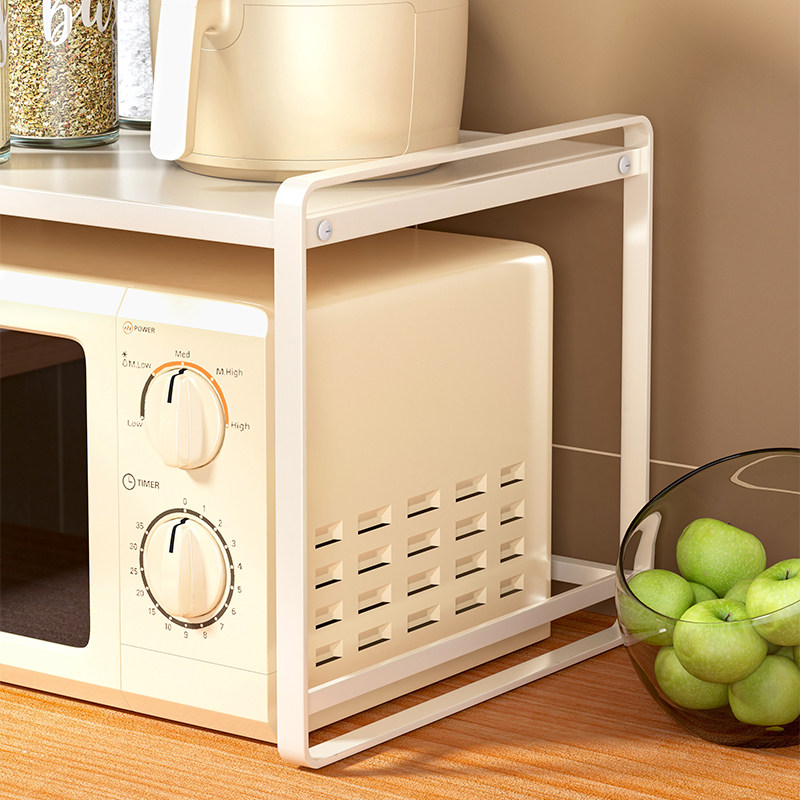 微波炉置物架f专用电饭锅烤箱收纳层架空气炸锅碗盘碗碟置物架调,厨房/烹饪用具,微波炉置物架,淘宝优惠券,粉丝福利购,淘宝优惠卷