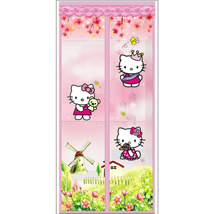 防蚊门帘磁铁自吸纱门家用魔术贴纱窗加密防蝇卧室隔断免打孔 夏季